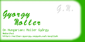 gyorgy moller business card